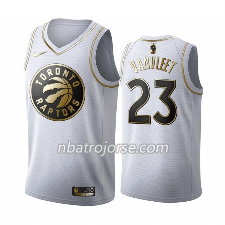 Män Toronto Raptors Tröja Fred VanVleet 23 2019-20 Nike Vit Golden Edition Swingman